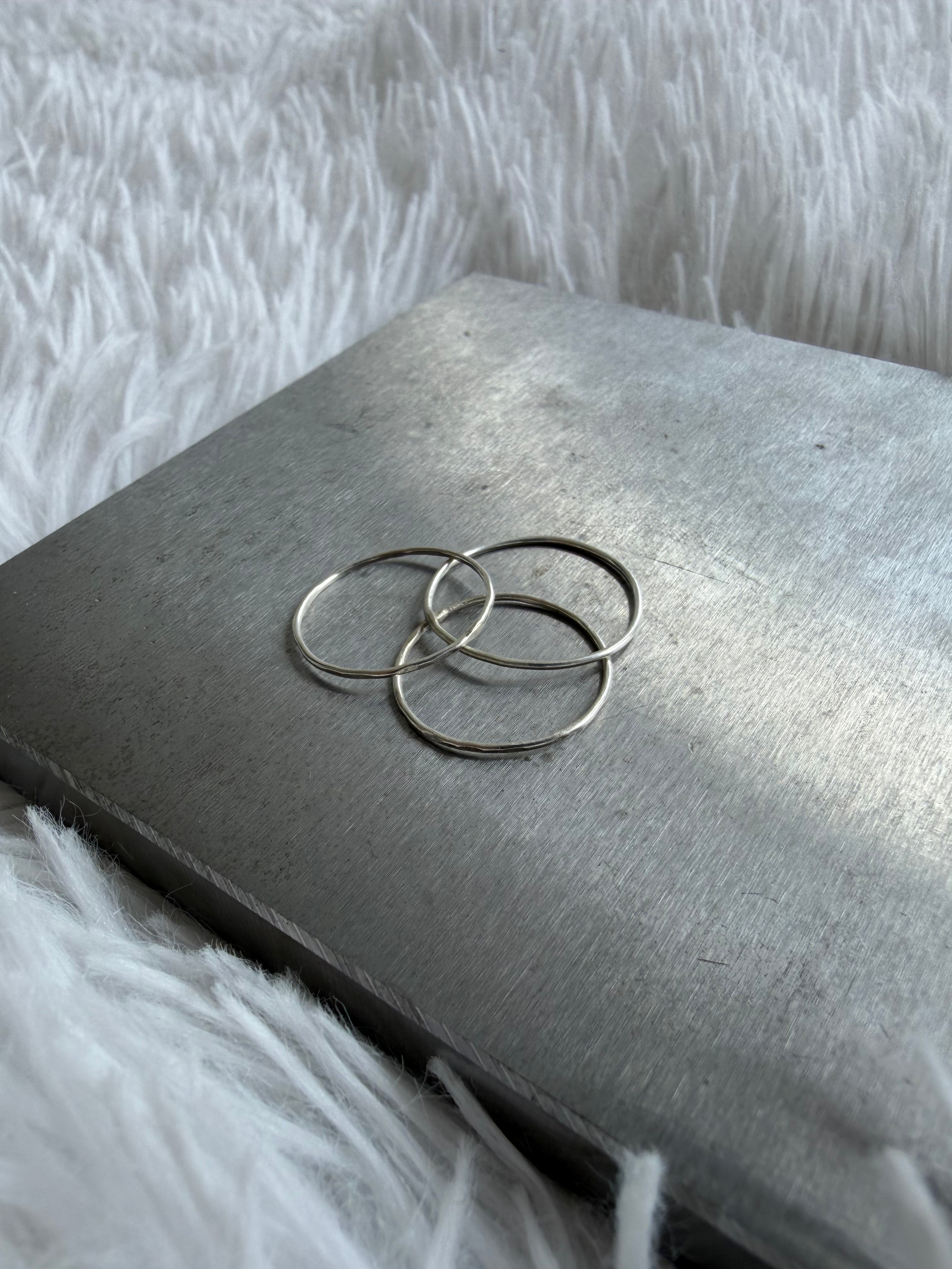 Silver Rings (set of 3)